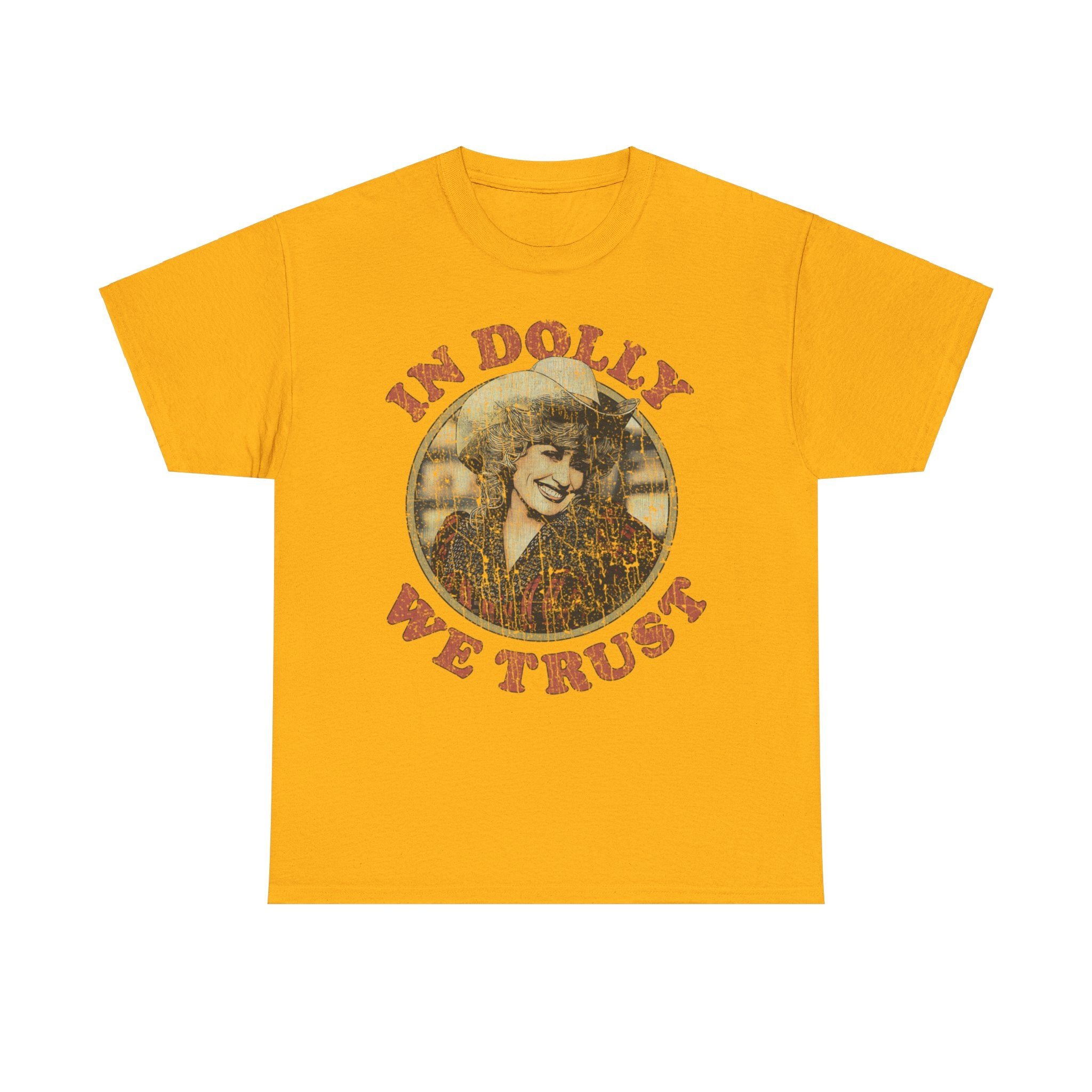 In Dolly Parton We Trust Celebrity Nostalgic T-shirt - Picture 10 of 10