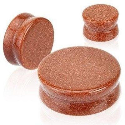 Semi Precious Stone Double Flared Plug 0 gauge - Sold as a pair Body Accentz&... - Picture 8 of 13