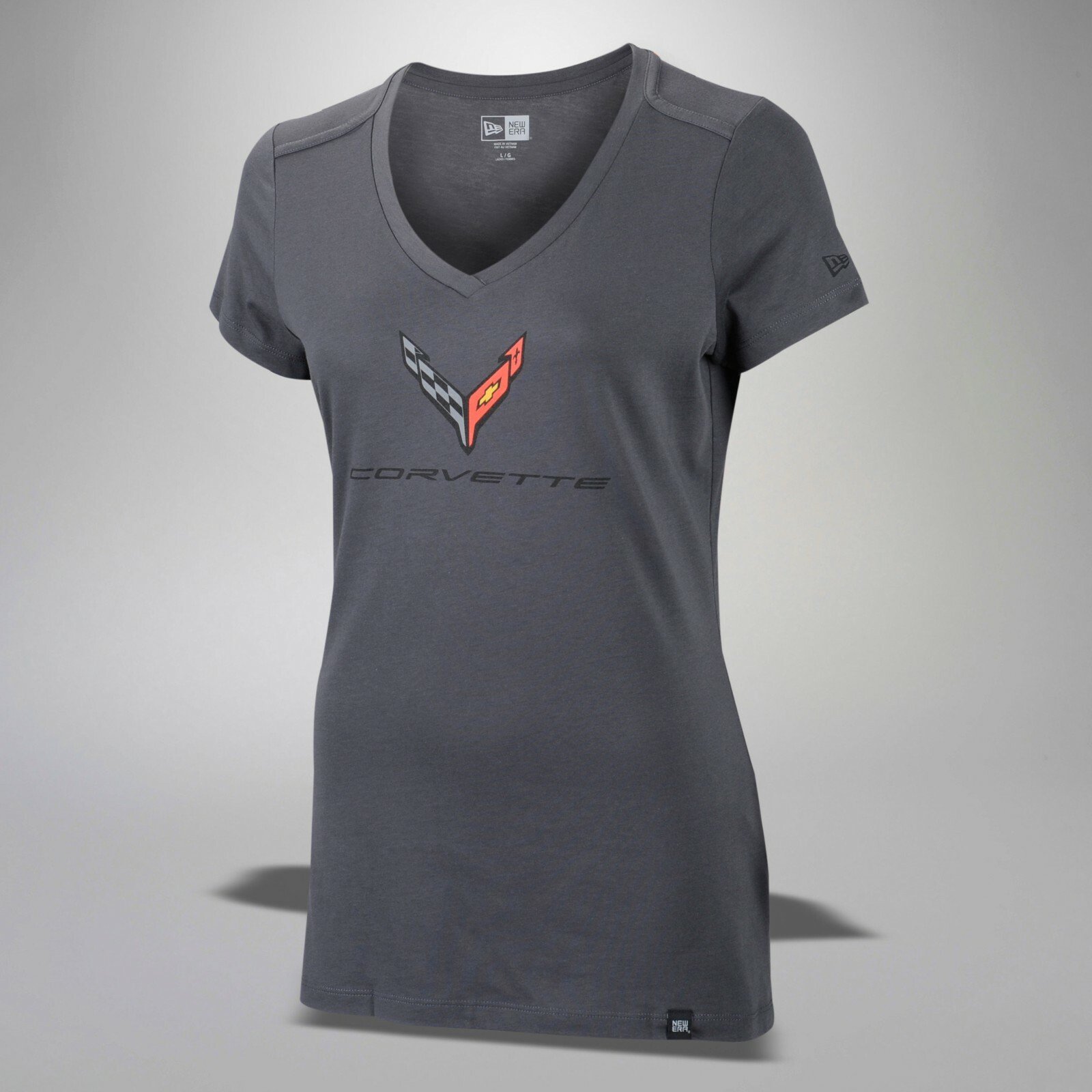 2020 Corvette C8 Womens V-Neck T-Shirt Choose Color 688202 - Picture 3 of 3