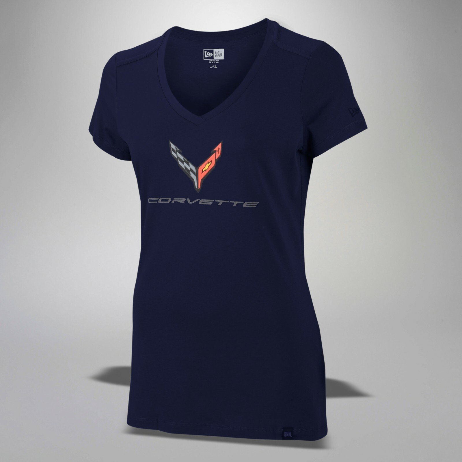 2020 Corvette C8 Womens V-Neck T-Shirt Choose Color 688202 - Picture 2 of 3