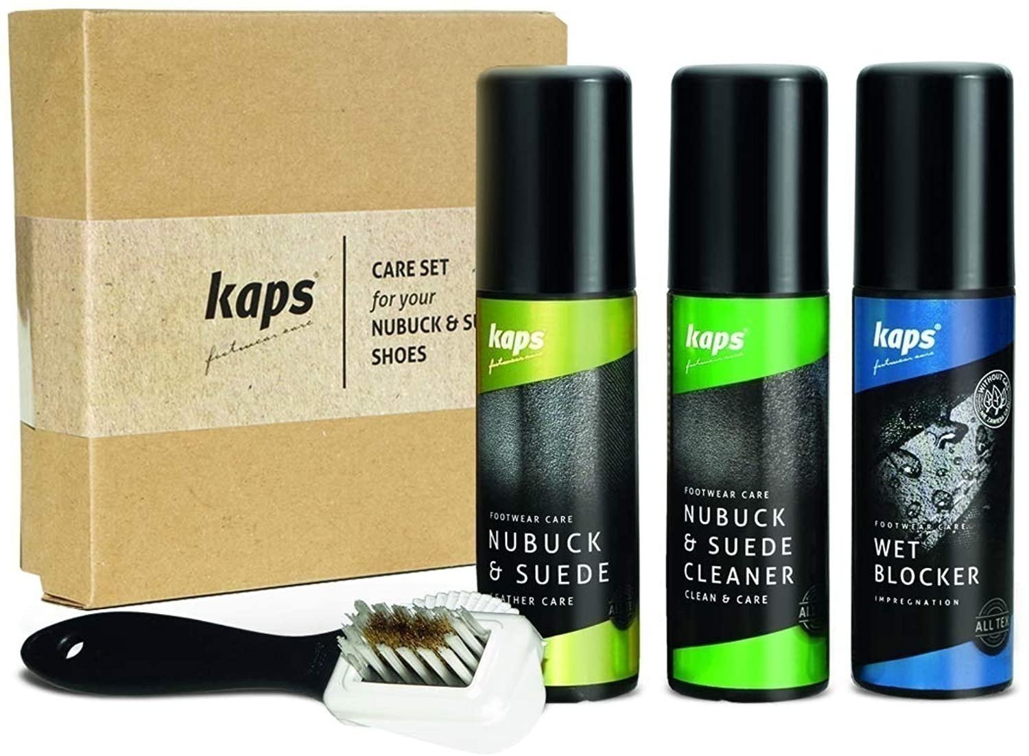 Kit completo de limpieza y cuidado de zapatos, juego de cuidado de zapatos para botas de nobuck y gamuza... - Imagen 1 de 6