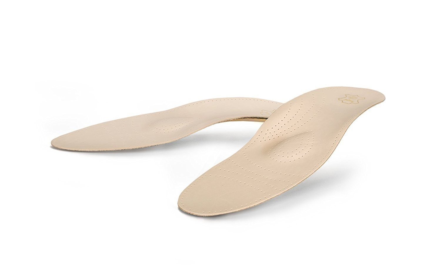 Cowhide Orthotic Insoles with Metatarsal and Longitudinal Arch Support For Shoes - Picture 3 of 5