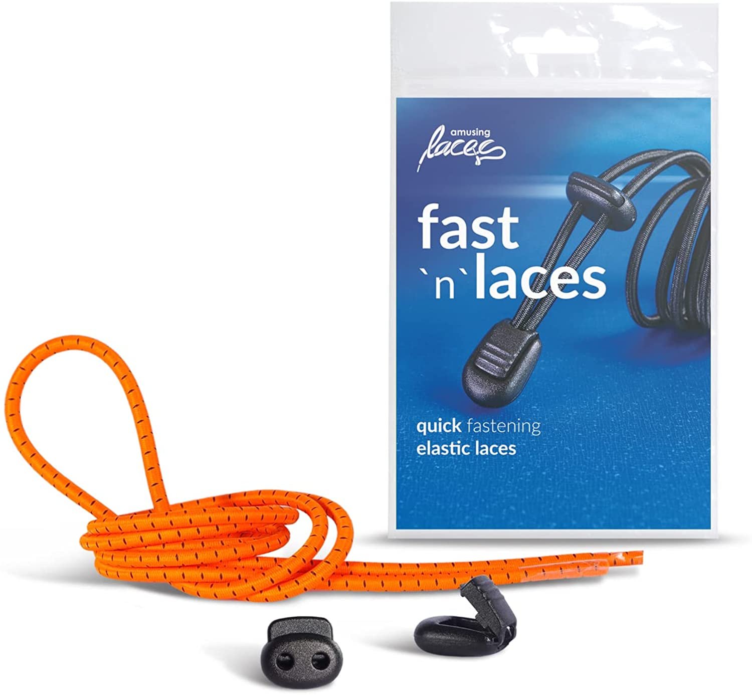 Cordones elásticos Fast n, cordones elásticos sin ataduras para niños y adultos, cordones divertidos... - Imagen 5 de 6