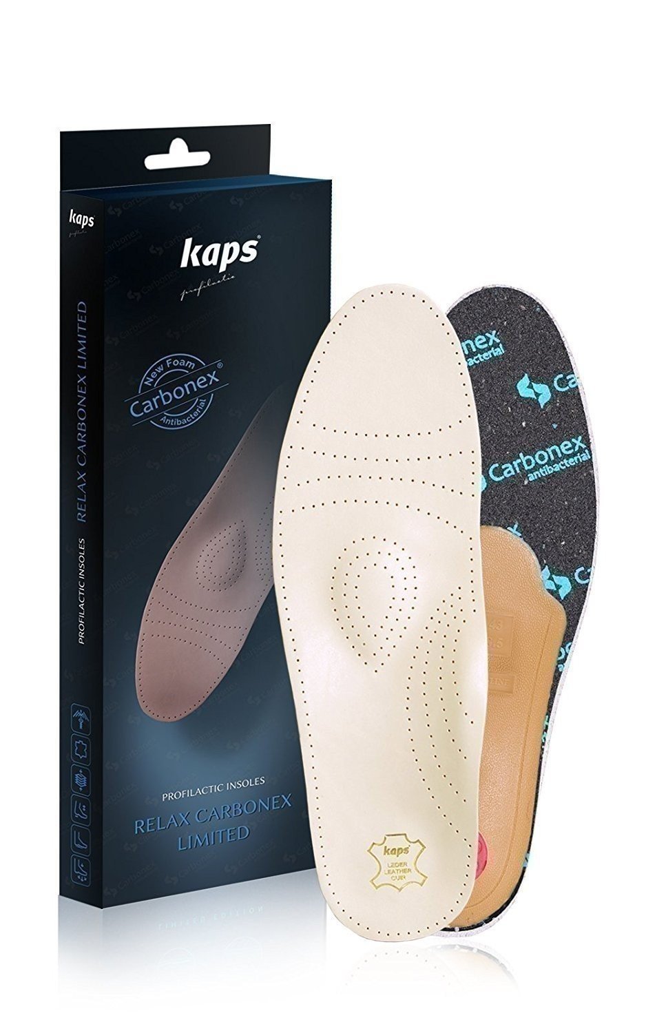 Cowhide Orthotic Insoles with Metatarsal and Longitudinal Arch Support For Shoes - Picture 1 of 5