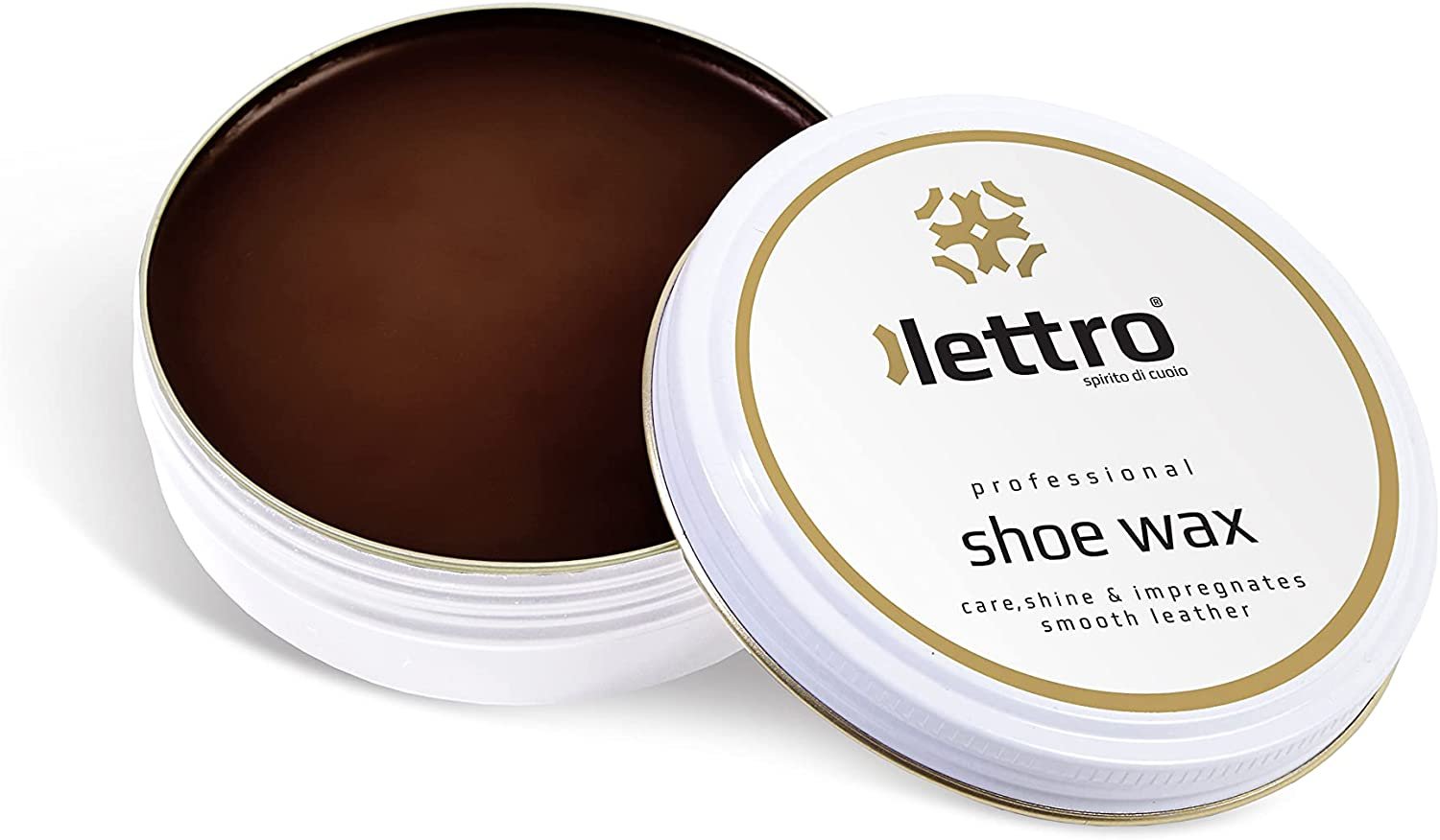 Cera para zapatos Lettro, 100 ml (3,38 fl. Oz), Esmalte Calidad Profesional en Múltiples... - Imagen 3 de 6