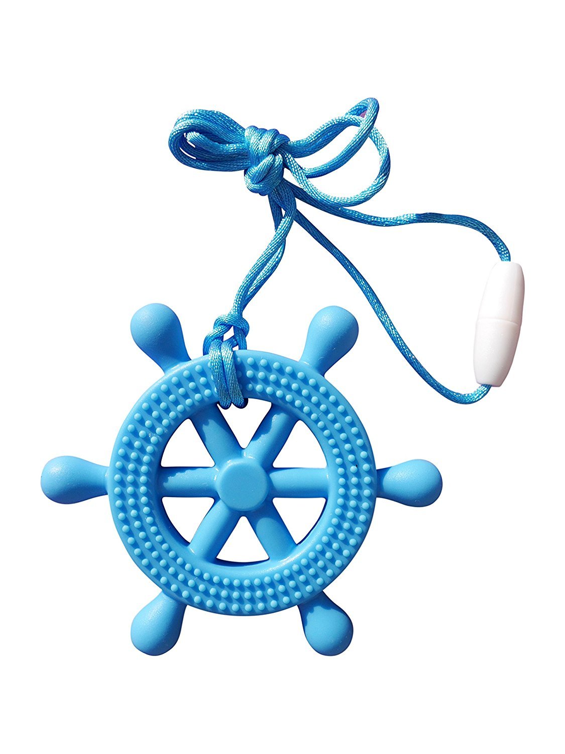 Sea Helm Wheel Silicone Teether Soother Teething Sensory Chewy Chewelry BPA... - Picture 13 of 17