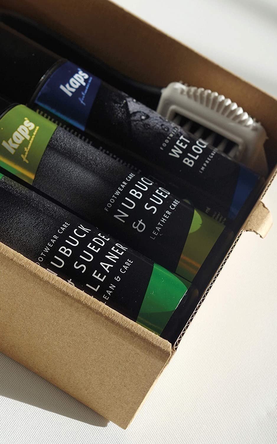 Kit completo de limpieza y cuidado de zapatos, juego de cuidado de zapatos para botas de nobuck y gamuza... - Imagen 6 de 6