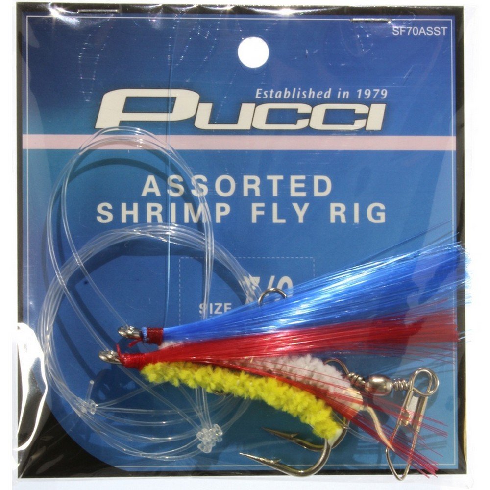 P-Line Rig Shrimp Fly Snelled 1 Swivel Rig/1 Snap Rig - Picture 2 of 7