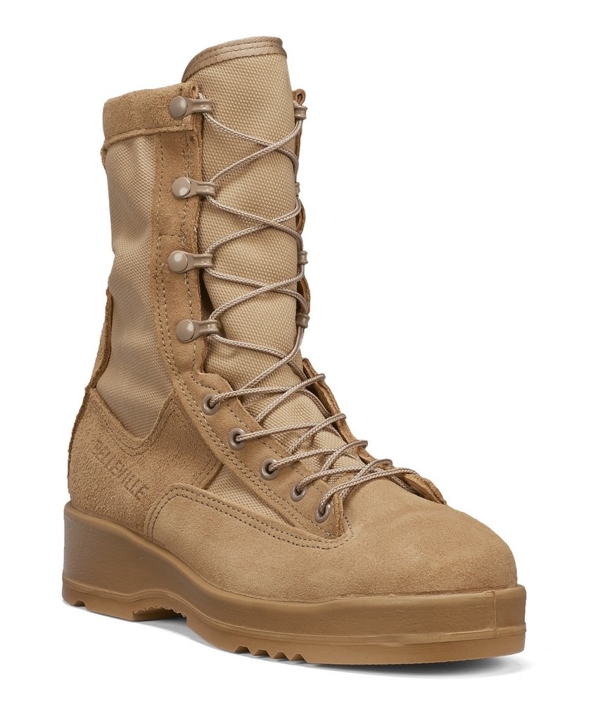 Bota de vuelo Belleville para hombre clima cálido punta de acero bronceado desierto 330DESST - Imagen 8 de 32