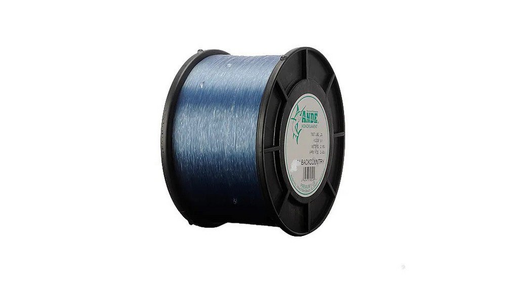 Ande Back Country Monofilament Size 1/4 Fishing Line Spool Blue
