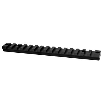 Warne Vapor Matte Finish Aluminum Black Picatinny Rail Fits Savage - V498M
