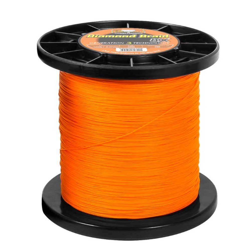 Diamond Fishing Products Braid Generation 3 Solid 8X Line 100 lb Spool 3000 Yard