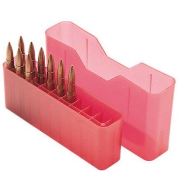 MTM Case-Gard Slip Top Rifle Ammunition Ammo Storage Box 20 Rounds Red - J20M
