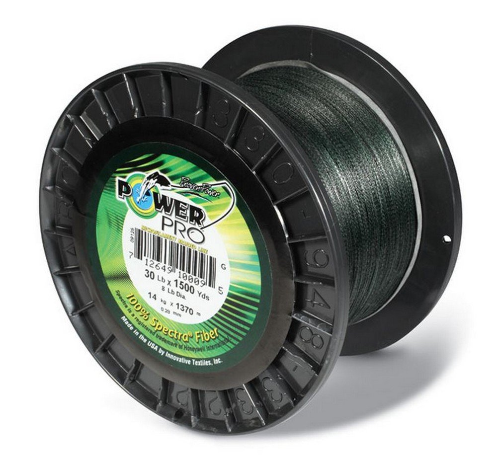 Power Pro Braided Fishing Line Moss Green 1500 yds - Picture 2 of 3