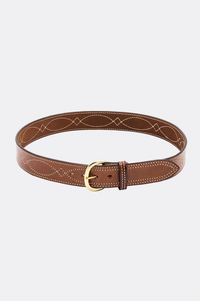 Bianchi Model B9 Reversible Fancy Stitched Belt 1.75" (45mm) Tan - Picture 2 of 9