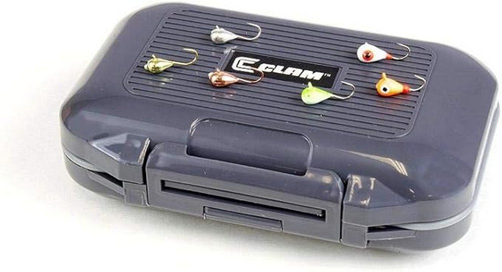 Clam Assorted Tungsten Drop Fishing Jig Kit Box