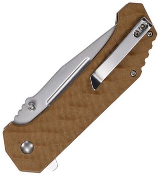 Tac Force A/O Folding Knife 3Cr13MoV Steel Blade Brown G10 Handle - TF-2012BN