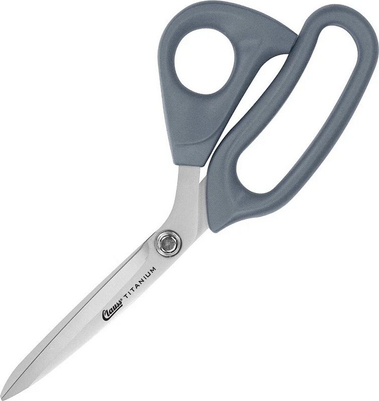 Clauss Ultraflex Bent Shear Tool Titanium Blades Gray Nylon