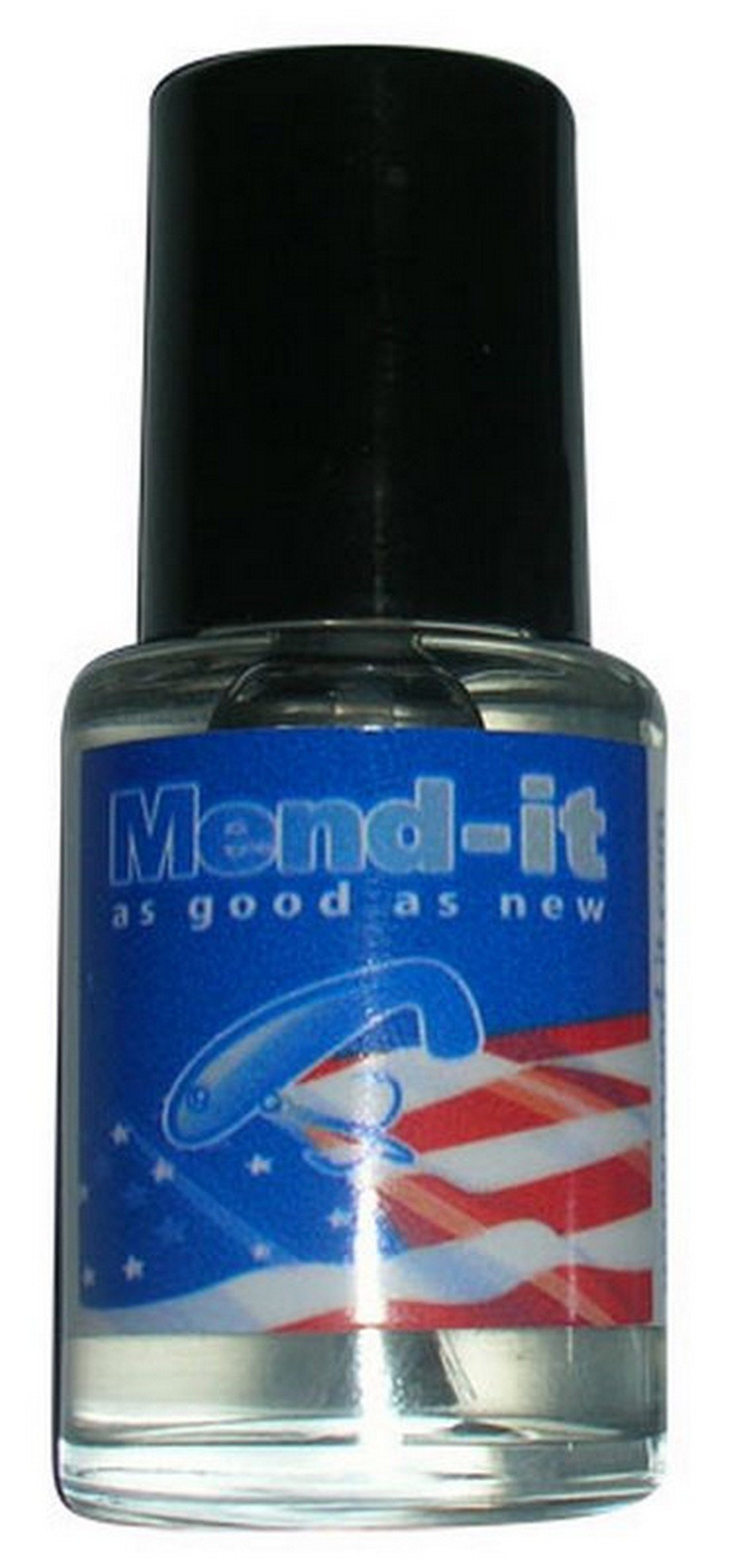 Mend-It Soft Bait Glue – 1/2 Ounce Bottle For Repairing Fishing Lures, Dries Clear & Strong