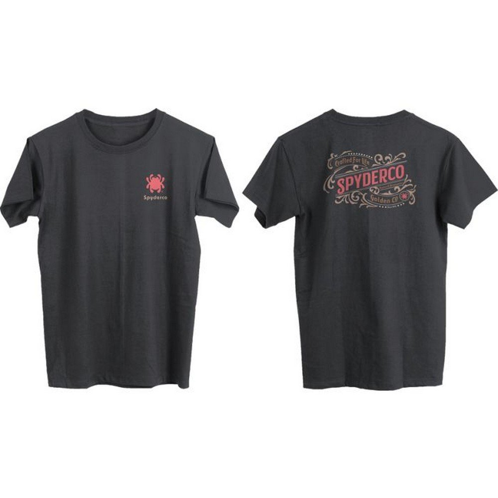 Camiseta Spyderco Western Construcción Algodón Carbón - Imagen 2 de 4