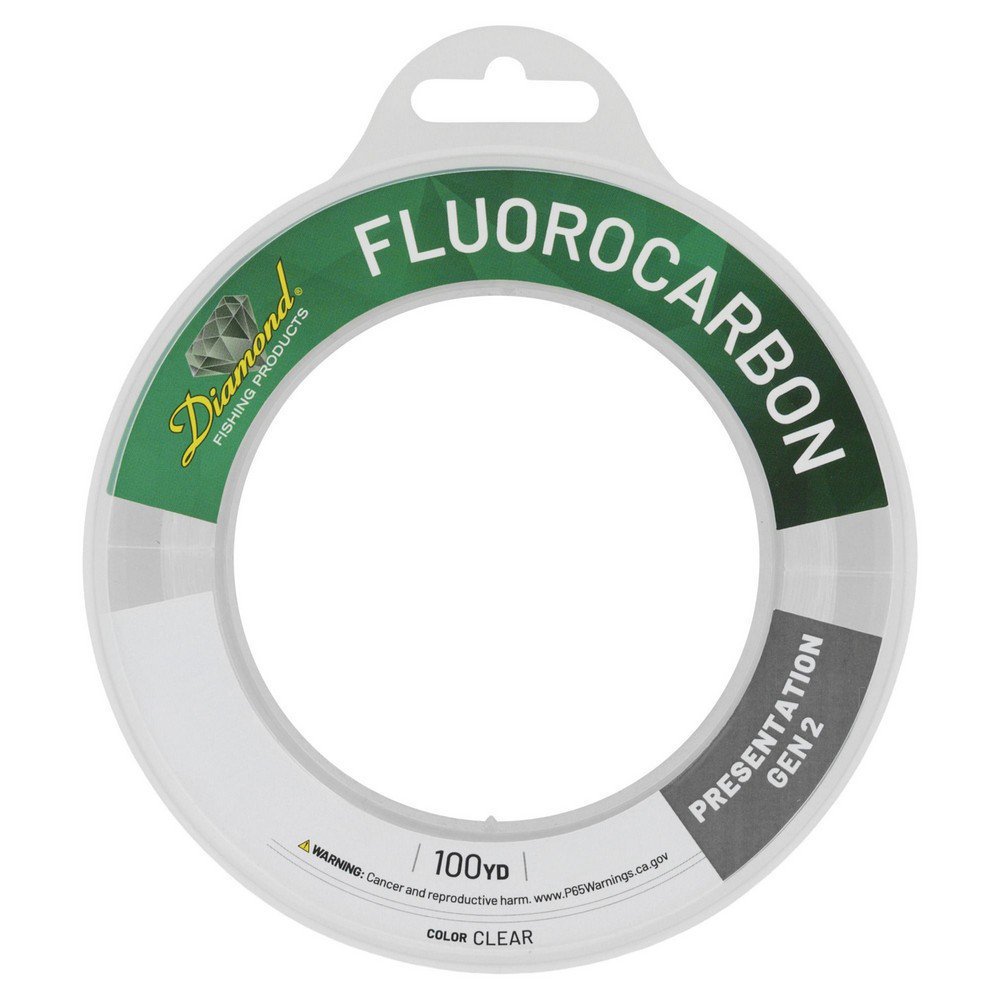 Diamond Fishing Presentation Gen II Fluorocarbon Leader 60 lb 100yd