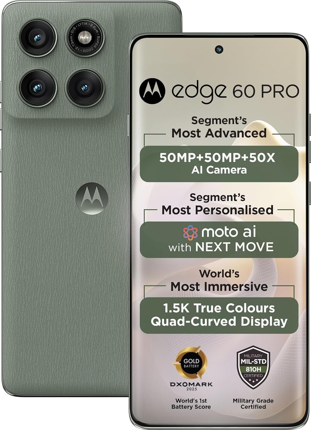 Motorola Edge 60 Pro 5G (Tmobile Mint Tello & Global) 6.7" P-OLED 12+512GB NEW - Picture 4 of 5