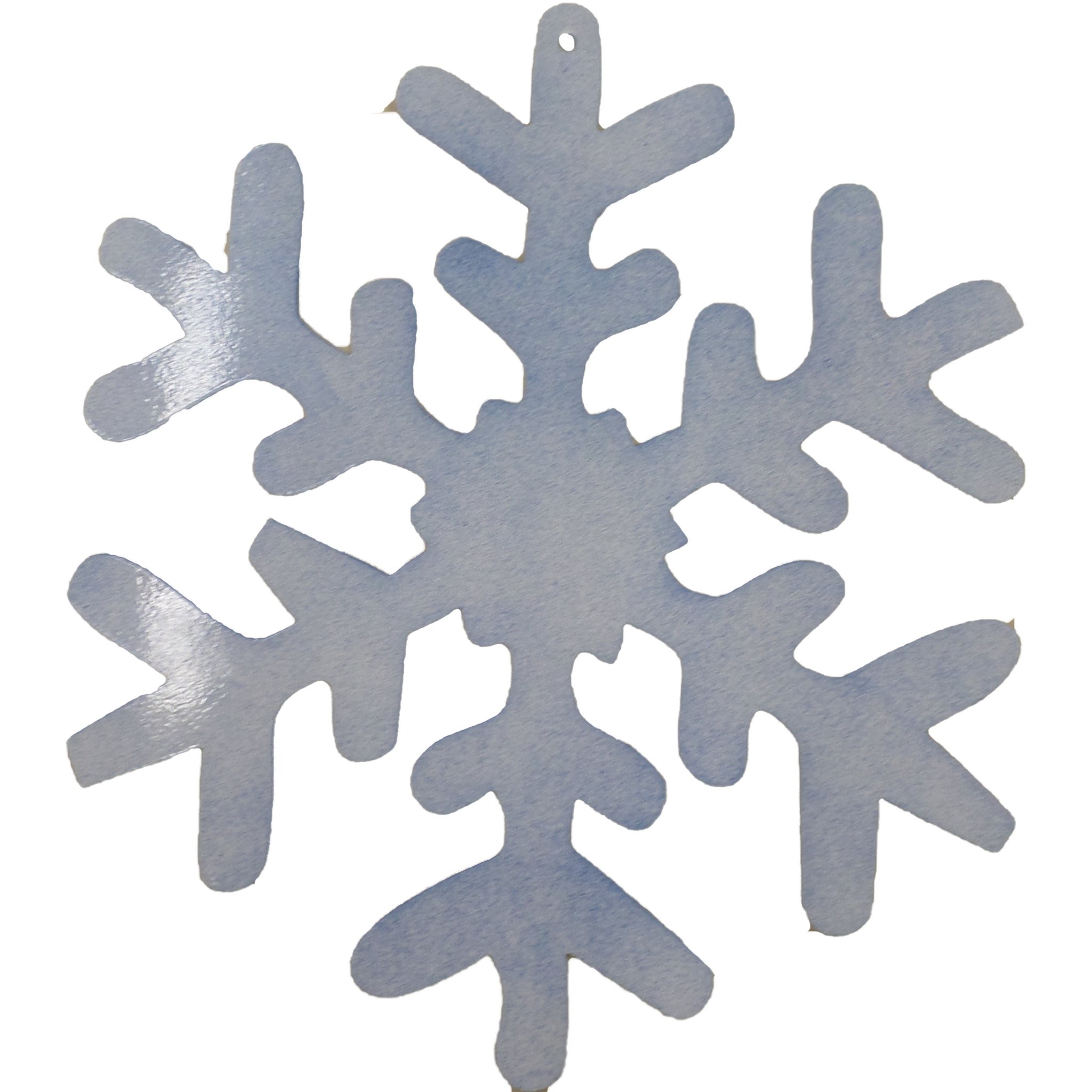 Snowflake Blue Glitter- Metal Wall Art