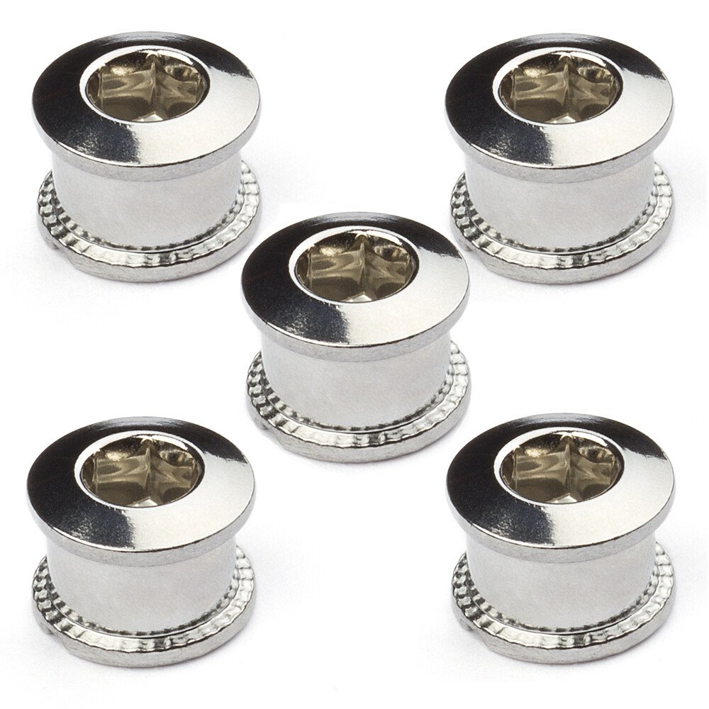 RocRide Single Chainring Bolts in Aluminum or Steel. Pack of 5.