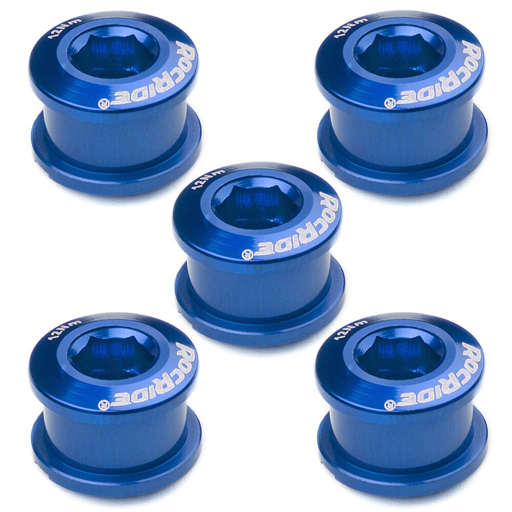 RocRide Single Chainring Bolts in Aluminum or Steel. Pack of 5.