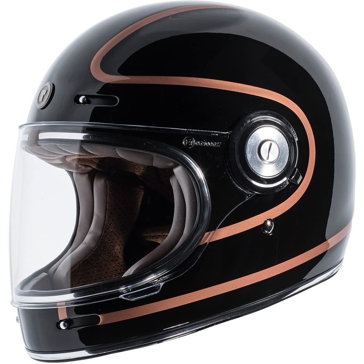 TORC T1 Unisex-Adult Retro Full face Motorcycle Helmets, Gloss White...