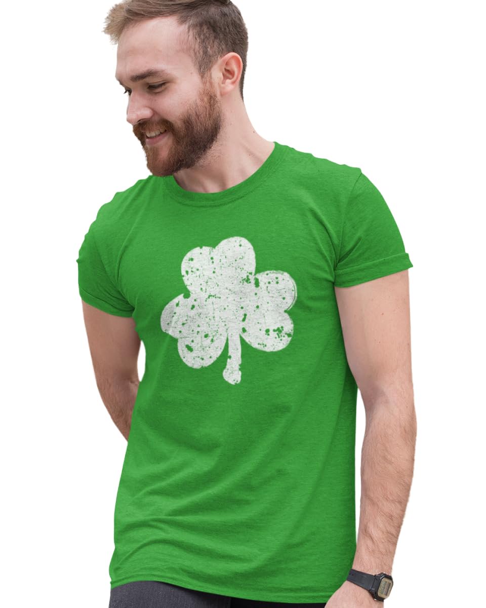 BROOKLYN VERTICAL St Patrick’s Day Clover Lucky Charm Shenanigans Funny Short Sl