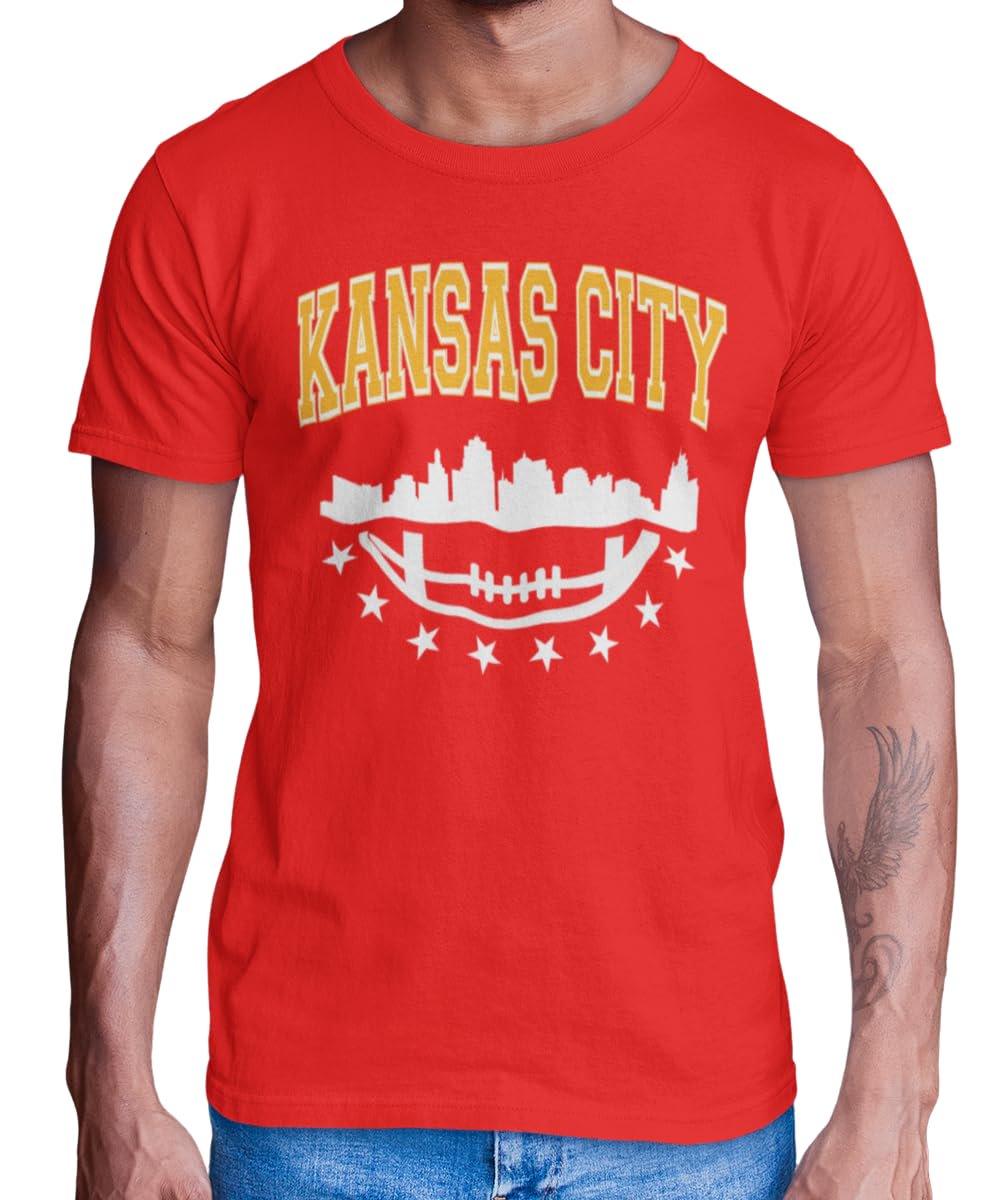 BROOKLYN VERTICAL Football Sports Fan T-Shirt Short Sleeve | Dallas, Green Bay,
