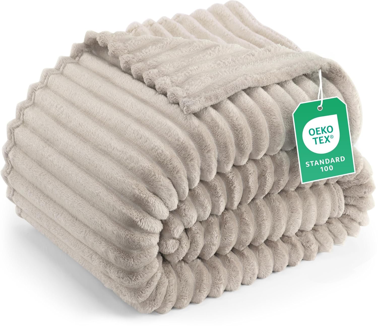 Utopia Bedding Striped Fleece Blanket – Fluffy, Warm