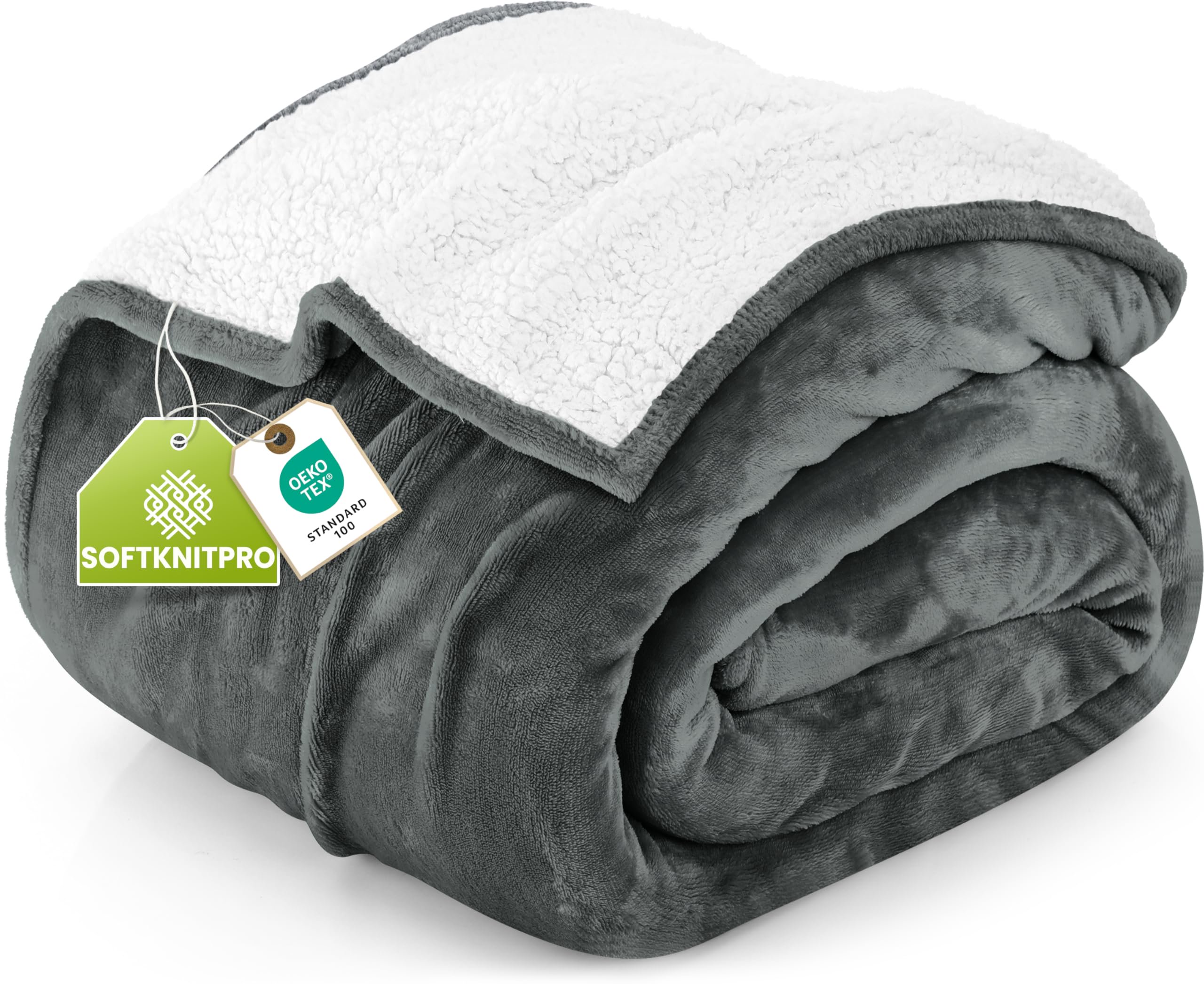 Utopia Bedding Sherpa Blanket California King Size (Turquoise, 102×96 Inches)…
