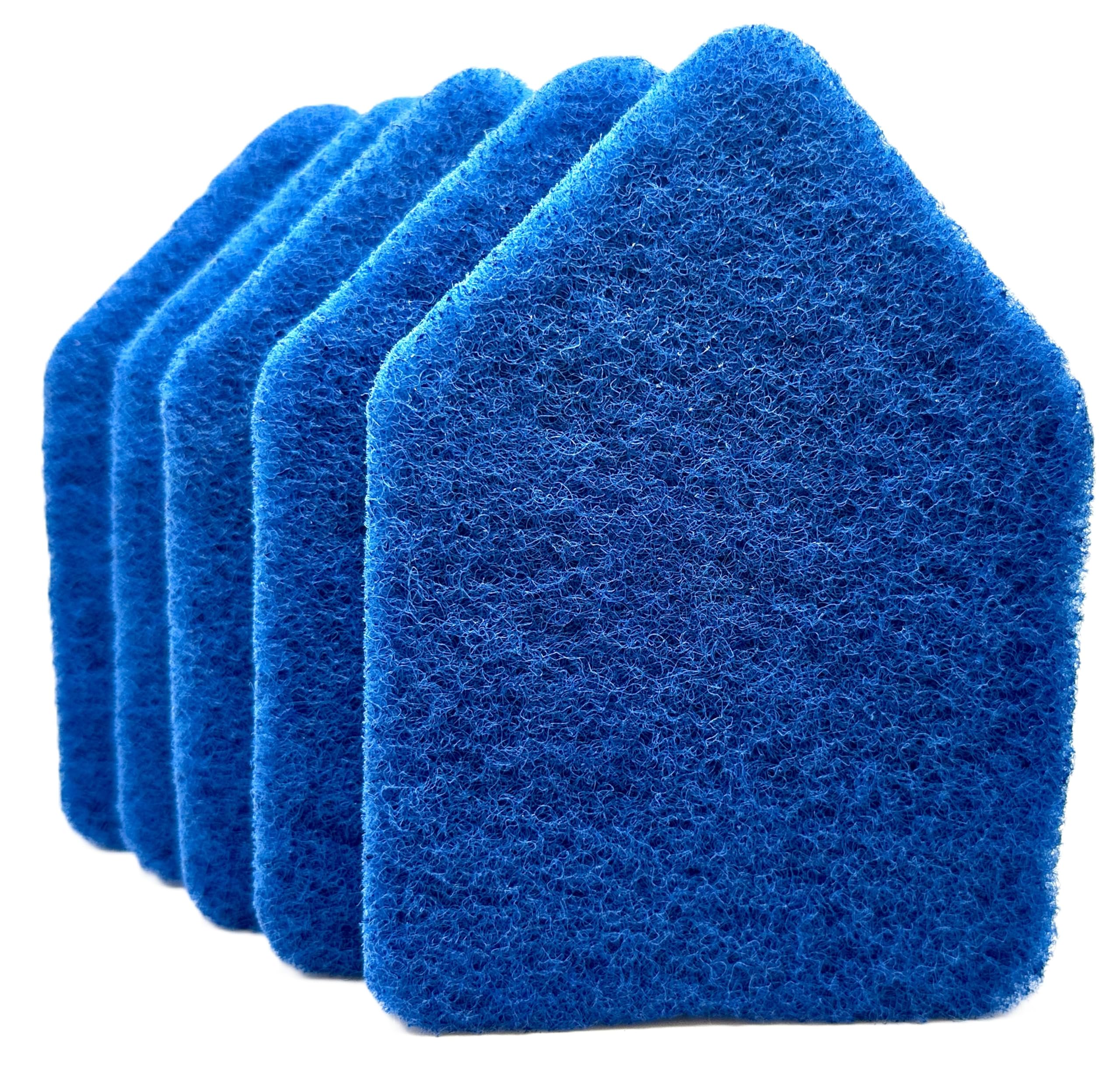 Scouring Pads 5 Pack, Fit Extendable Tub Tile Scrubber Brush, Scrub Pads Refill