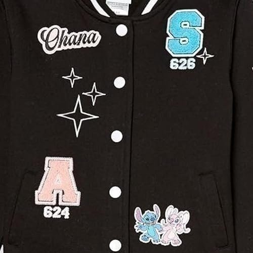 Disney Lilo,Stitch and Angel Varsity Bomber Jacket - Little and Big Girl... - Picture 11 of 25