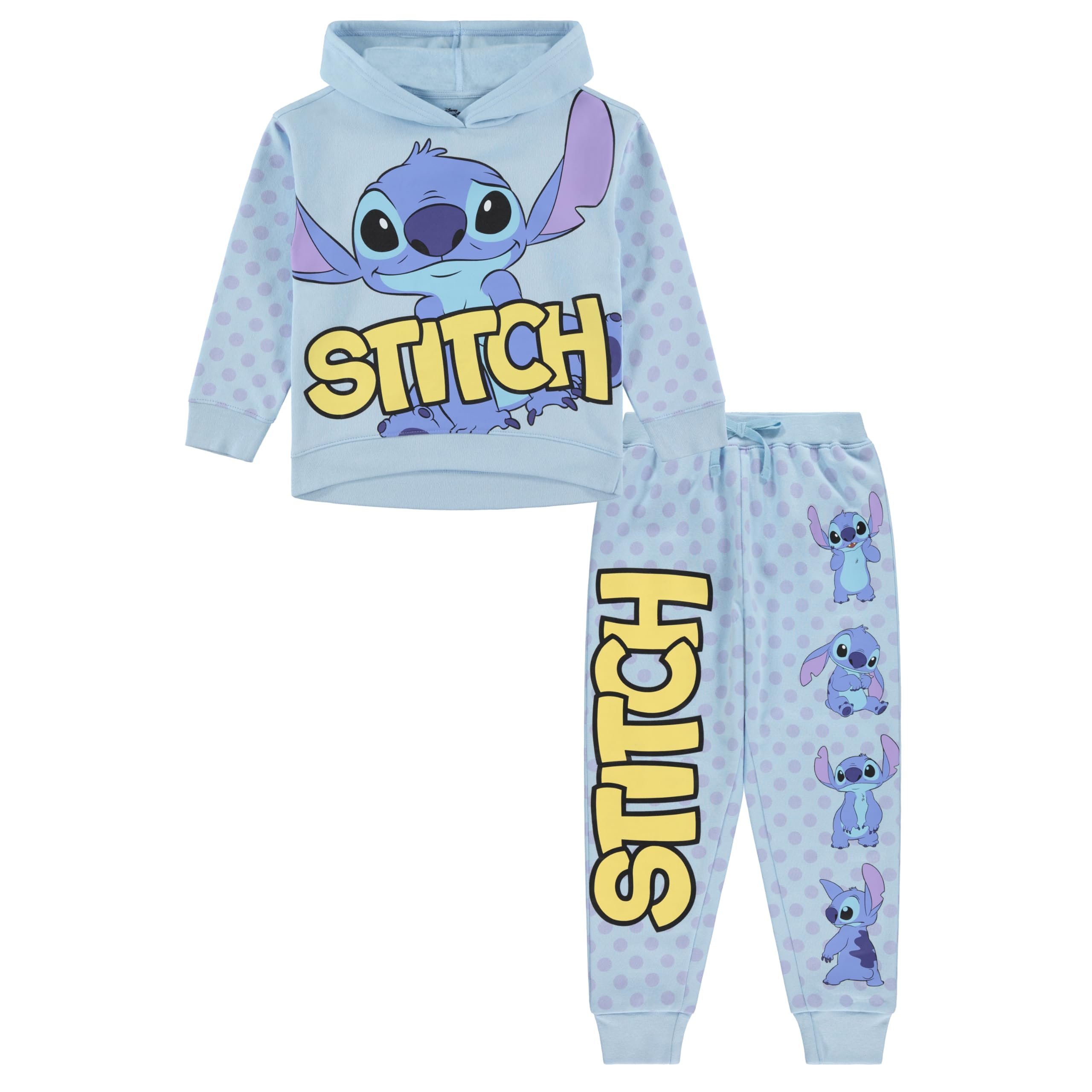 Disney Girls Lilo & Stitch Clothing Set - Stitch Sweatshirt Hoodie and Jogger - Picture 22 of 27