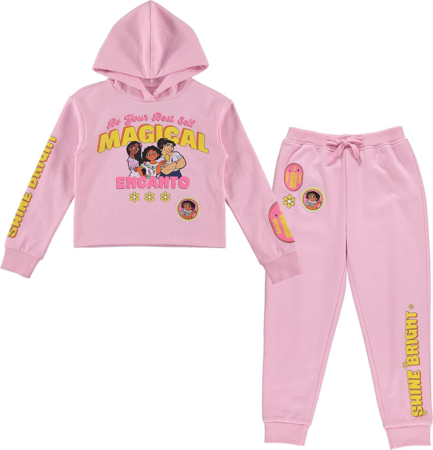 Disney Lilo & Stitch Jogger Sweatpants-Girls 4-16, Light Pink, 7-8 :  : Clothing, Shoes & Accessories