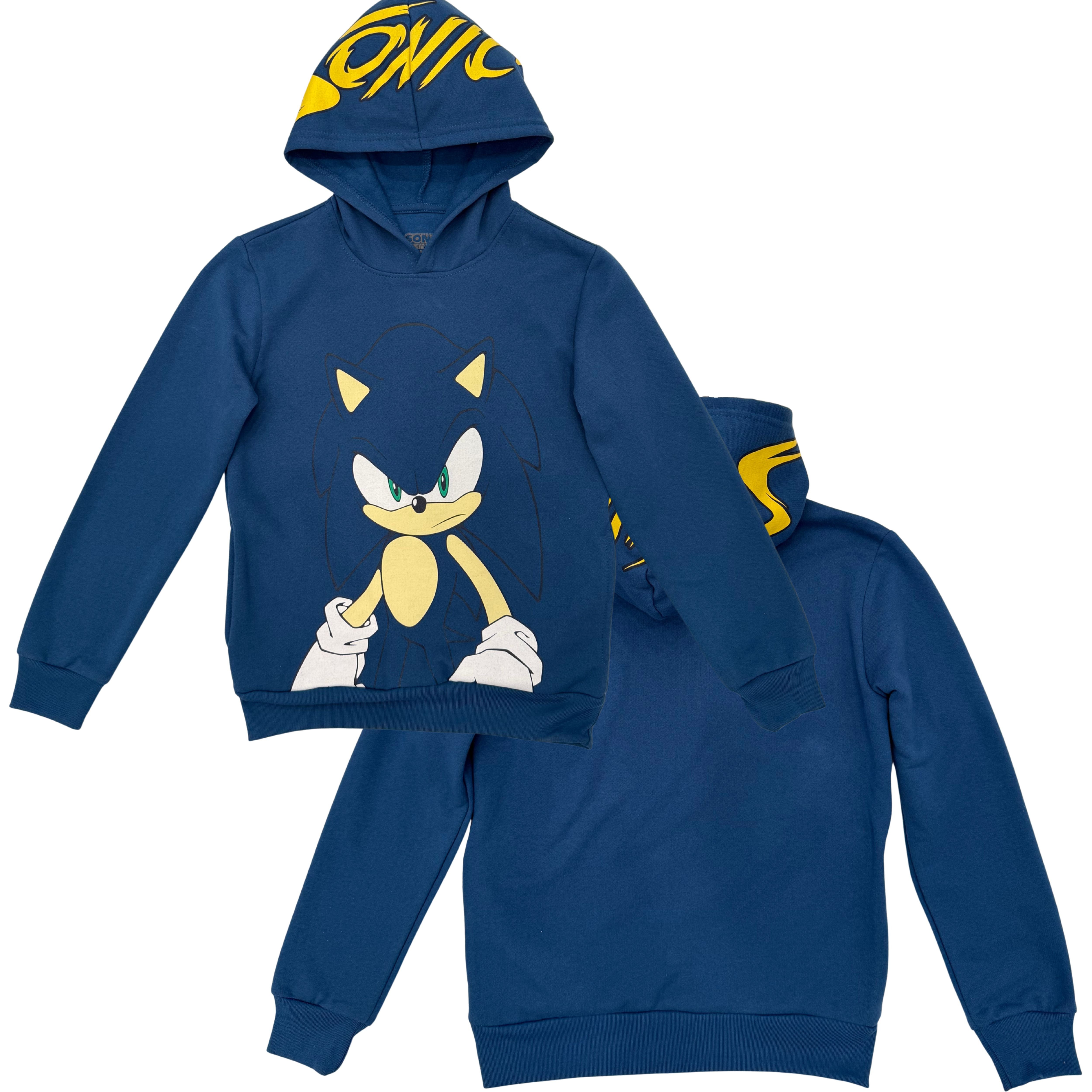 Boys Sonic The Hedgehog Pullover Hoodie- Sonic, Tails, Shadow and Knuckles... - Picture 25 of 28