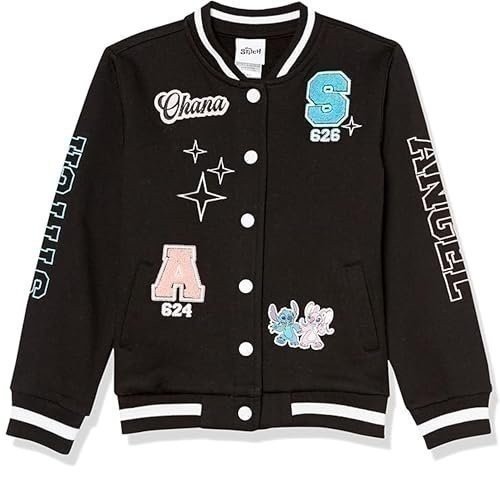 Disney Lilo,Stitch and Angel Varsity Bomber Jacket - Little and Big Girl... - Picture 5 of 25