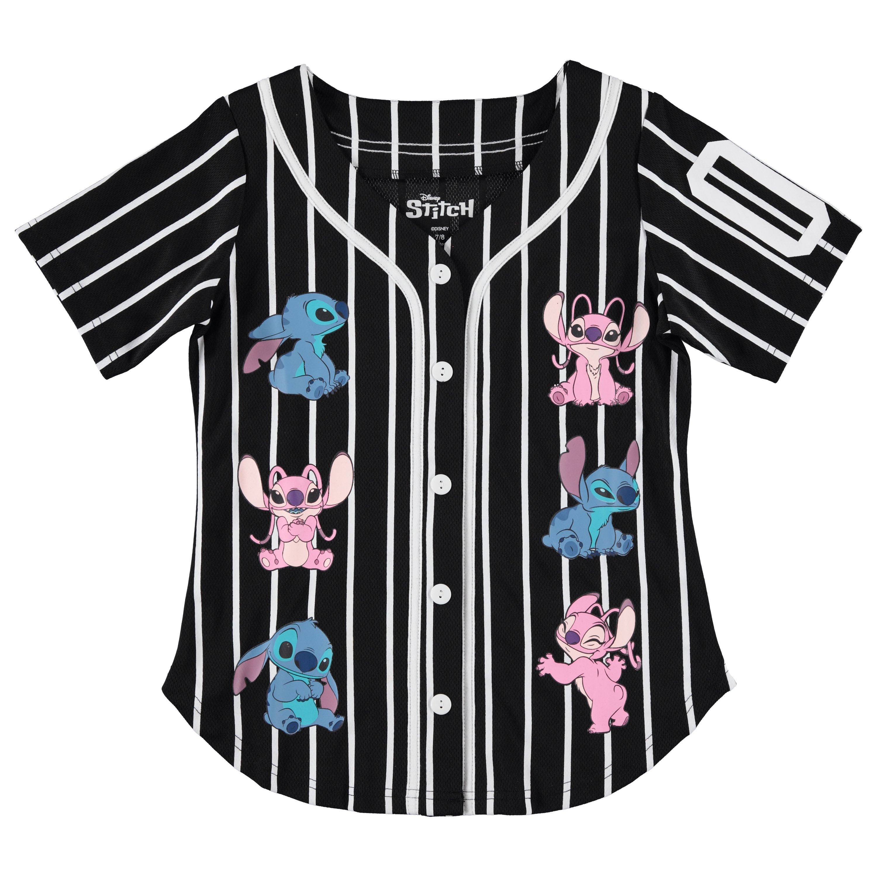 Disney Lilo and Stitch Girls Short Sleeve T-Shirt- Stitch Girls Tee Sizes  4-16 