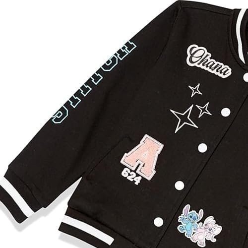 Disney Lilo,Stitch and Angel Varsity Bomber Jacket - Little and Big Girl... - Picture 17 of 25