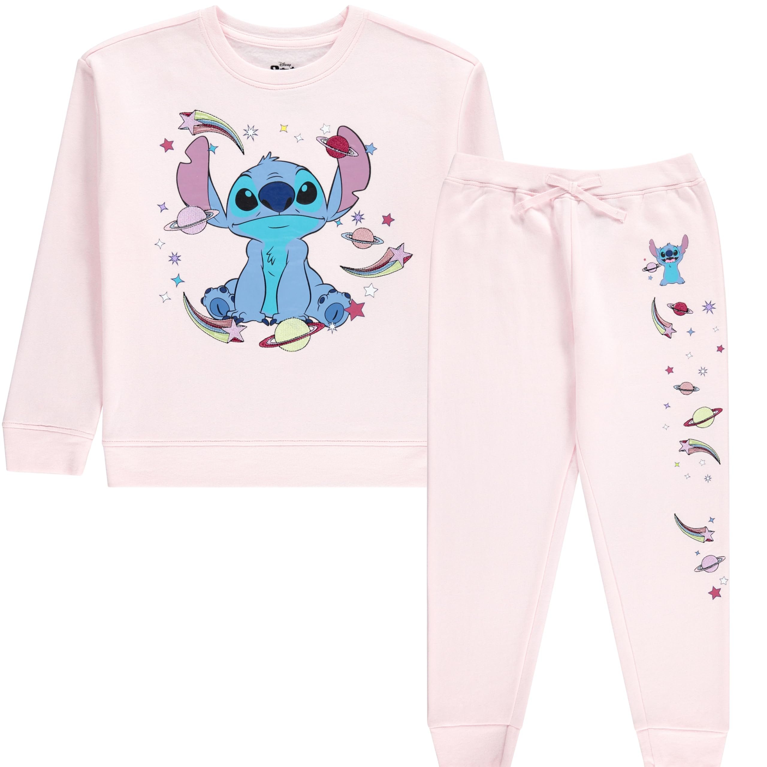 Disney Girls Lilo & Stitch Clothing Set - Stitch Sweatshirt Hoodie and Jogger - Picture 26 of 27