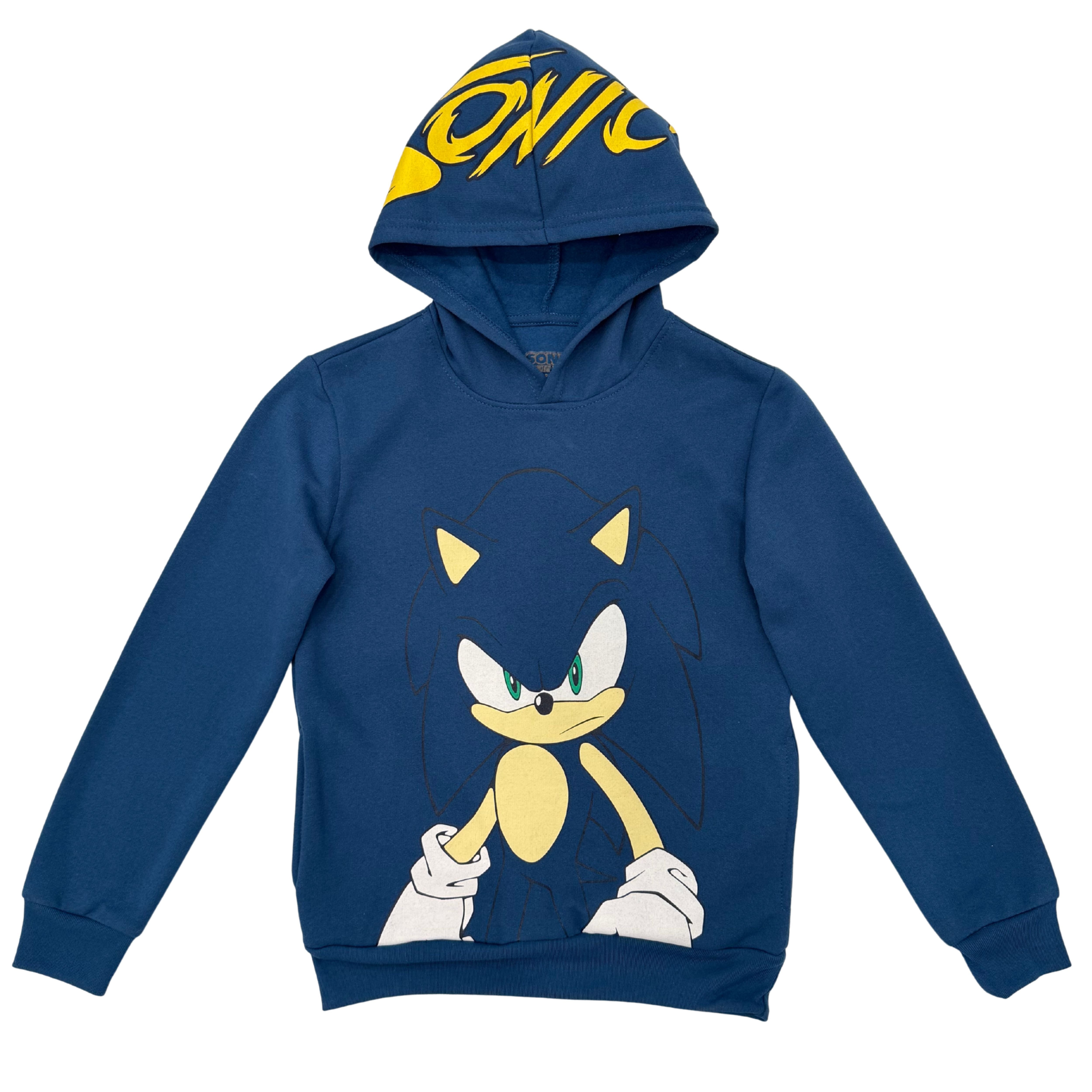 Boys Sonic The Hedgehog Pullover Hoodie- Sonic, Tails, Shadow and Knuckles... - Picture 23 of 28