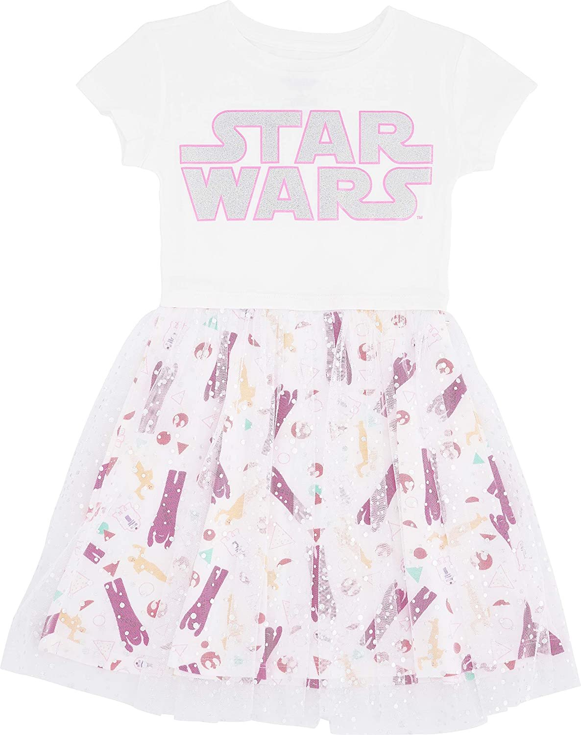 Star Wars Baby Yoda Girls' Little Tulle Costume Dress- Sizes 4-16 - The...