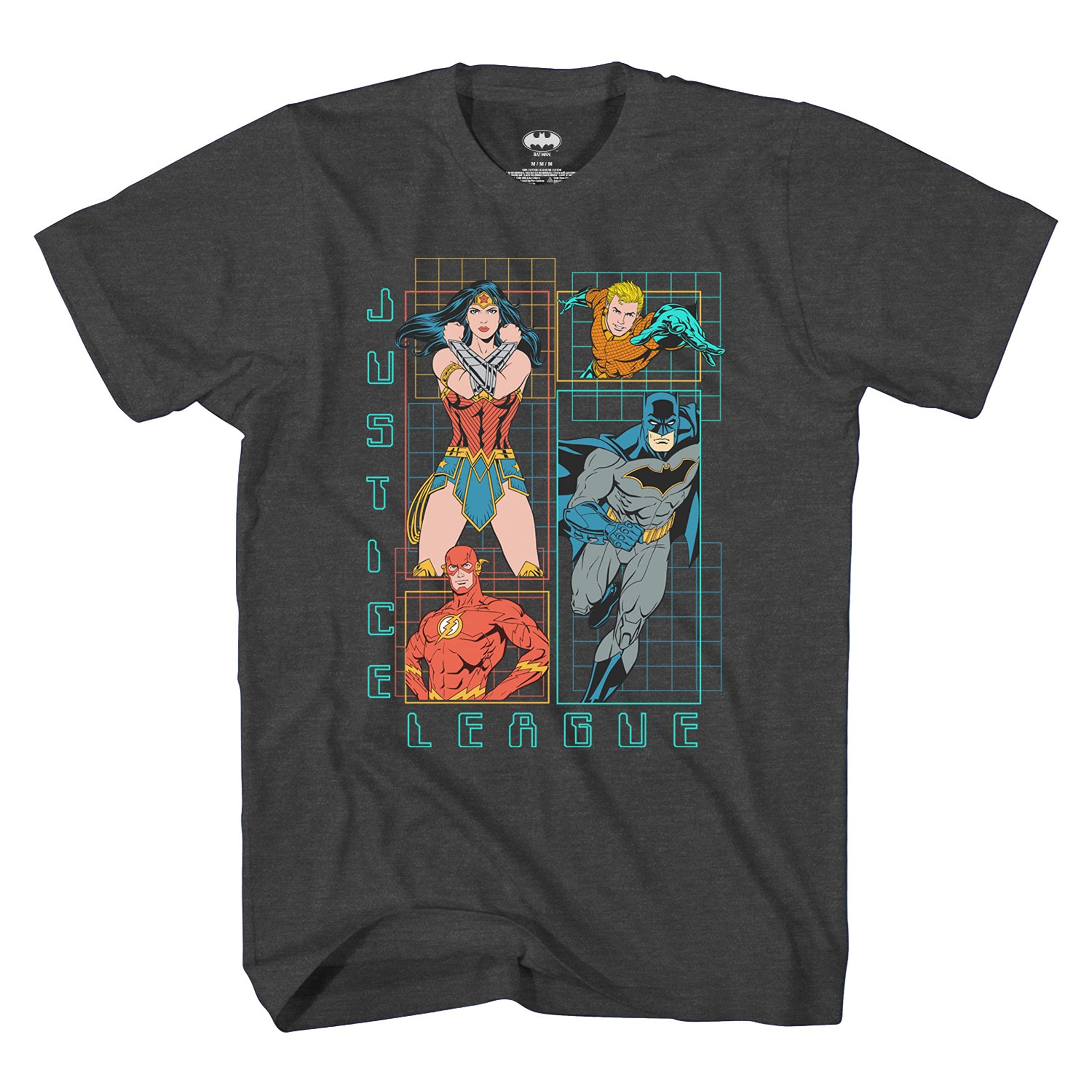 Boys Justice League T-Shirt with Batman, The Flash, Wonder Woman - Picture 8 of 9