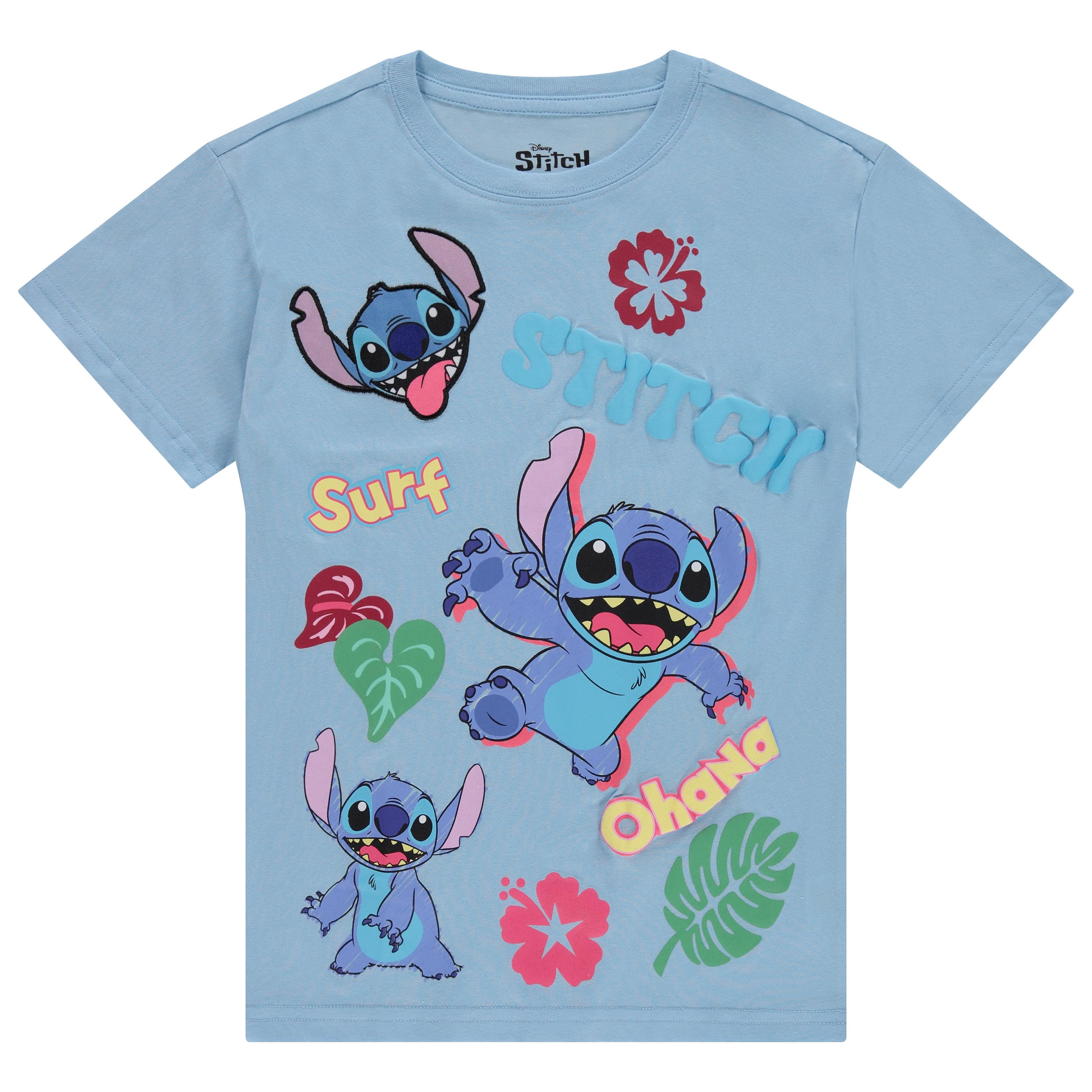 Disney Lilo and Stitch Girls Short Sleeve T-Shirt- Stitch Girls Tee Sizes 4-16 - Picture 8 of 8
