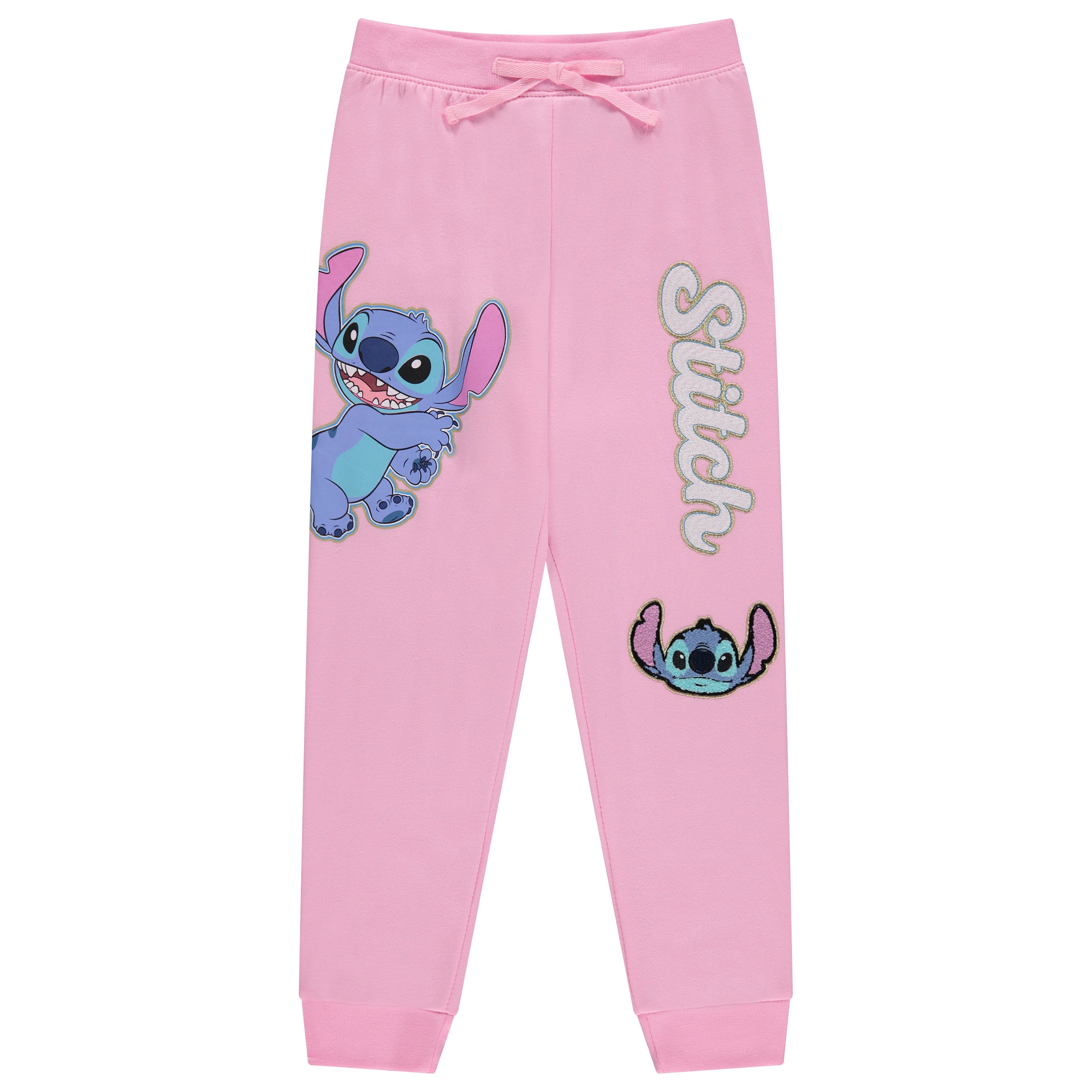 Disney Girls Lilo and Stitch Jogger Sweatpants with Minnie Mouse & Disney... - Picture 20 of 25