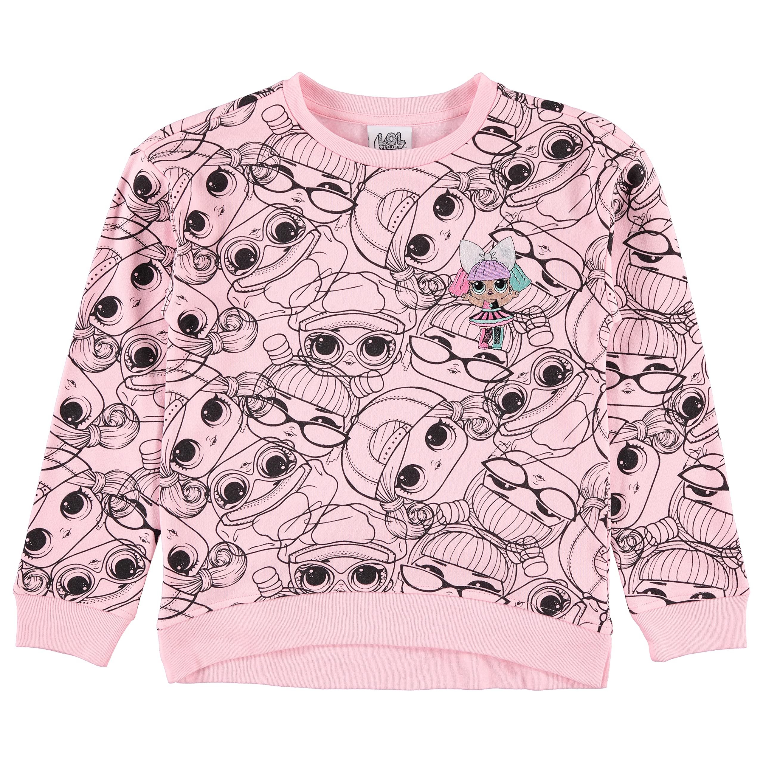 L.O.L. Surprise! Girls Sweatshirt -Jumbo Print and Embroidery Sweater- Sizes... - Picture 12 of 15