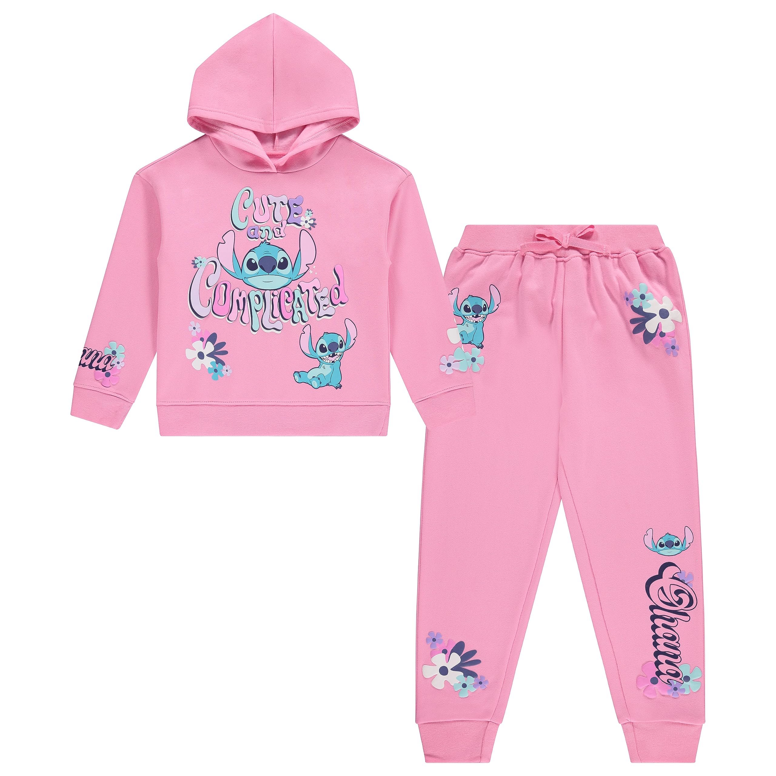Disney Girls Lilo & Stitch Clothing Set - Stitch Sweatshirt Hoodie and Jogger - Picture 19 of 27